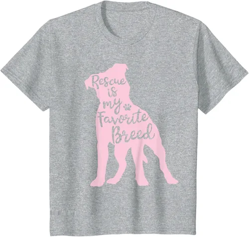 Vista 37 de Pitbull Rescue Is my Favorite Breed Dog Pit Bull Mama - Camiseta, Negro, S