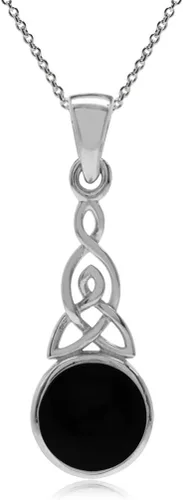 Vista 13 de Silvershake - Colgante de plata fina 925 con nudo celta de triquetra y collar de 18 pulgadas