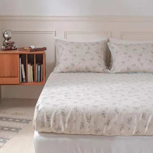 Vista 8 de HighBuy Juego de funda de edredón floral bohemio tamaño queen, juego de ropa de cama estética de algodón, 1 funda de edredón Queen + 2 fundas