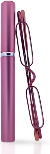 Vista 8 de Mini Reader Reading Glasses & Tube Case Agua