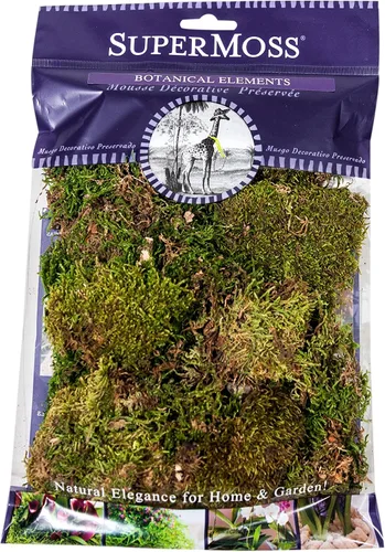 Vista 7 de SuperMoss (21743 Hoja de musgo pequeño (piezas pequeñas) conservadas, verde fresco, 2 onzas