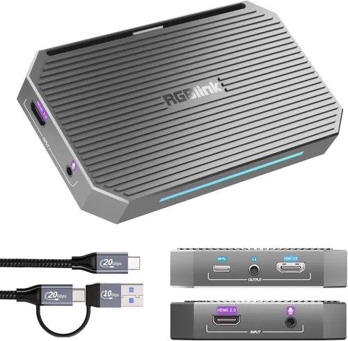 Vista 9 de Video Capture Card for Streaming, PCIe/Internal Capture Card Alternative, 4 HDMI to USB, Stream & Record in 1080P, Capturadora de Video for PS5/4