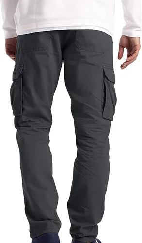 Vista 3 de Feancey Pantalones cargo para hombre, pantalones deportivos de entrenamiento, pantalones deportivos de ajuste holgado, pantalones de senderismo