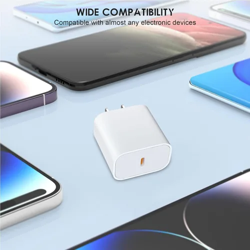 Vista 6 de Cargador USB C, para cargador de iPhone, 30 W, juego de 3 piezas con cable USB C de 3 pies de 6 pies, compatible con iPhone 17/17 Plus/17 Pro/17 Pro