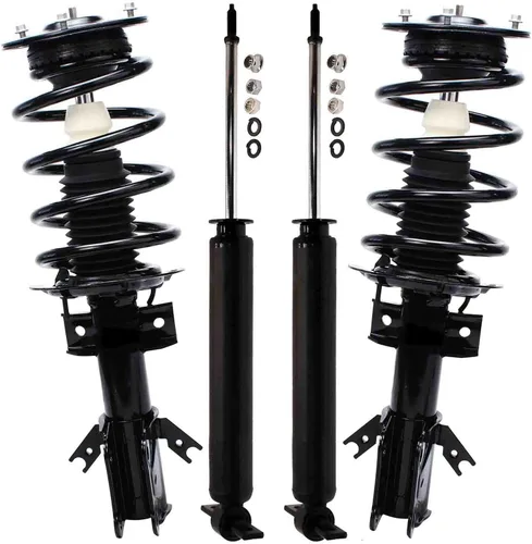 Vista 31 de Detroit Axle - Kit de 4 puntales para Ford Escape 2014-2019, 2 amortiguadores traseros ensamblaje 2 puntales delanteros y resortes helicoidales 2015