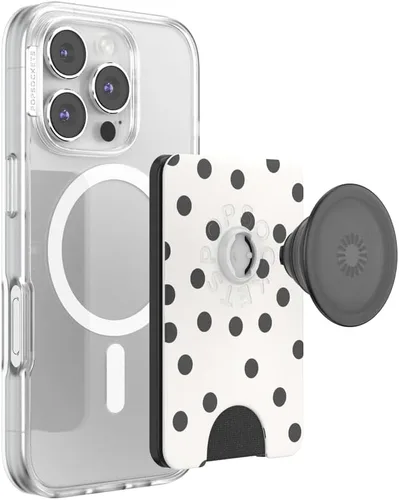 Vista 9 de PopSockets Cartera adhesiva para teléfono y tarjetero con agarre, púrpura - Aura