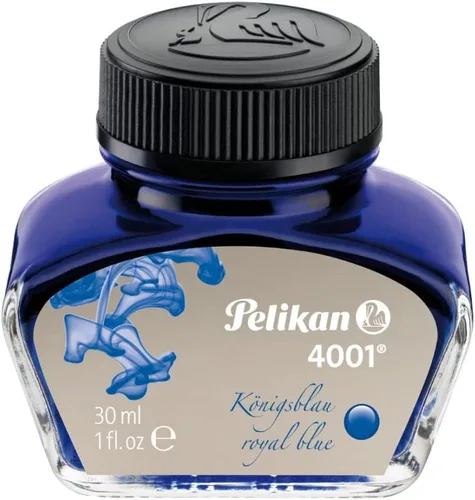 Vista 2 de Tinta embotellada Pelikan color negro brillante para plumas estilográficas, 30 ml (4001)
