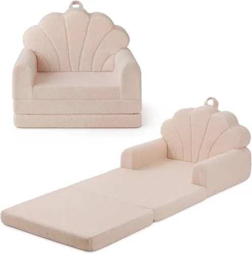Vista 13 de Blissful Diary Sofá plegable para niños, 2 en 1, sofá para niños, cuadros