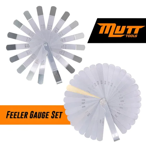 Vista 7 de Set de medidor de 2 piezas Mutt Tools - Medidores de sensor premium rectos y en ángulo para válvulas - Medida en pulgadas y métrica - Herramienta