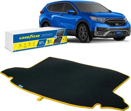 Vista 19 de Goodyear Forro de tapete de carga de ajuste personalizado para Honda CR-V 2012-2016 – Forro de maletero resistente, forma de diamante, equipaje