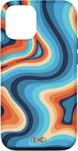 Vista 26 de Funda psicodélica para iPhone 16 Retro Groovy Liquid Swirl Hippie 70's 80's