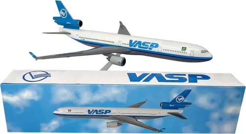 Vista 4 de VASP MD-11 Escala 1:200 - Modelo de avión de plástico a presión - Réplica coleccionable de VASP Airlines Aircraft Parte #AMD-01100H-020