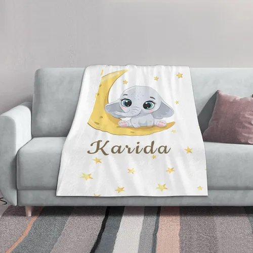 Vista 4 de Mantas personalizadas para bebé, manta personalizada para recién nacidos, infantes, niños, manta con nombre para/manta de forro polar personalizada