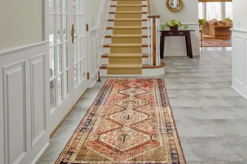 Vista 7 de Alfombra transparente, protector de alfombra de vinilo, 24 x 72 Riverstone con tacos