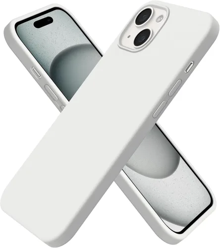 Vista 24 de Funda de silicona líquida delgada para iPhone 15 Pro, funda protectora a prueba de golpes de 6.1 pulgadas, protección antiarañazos contra caídas