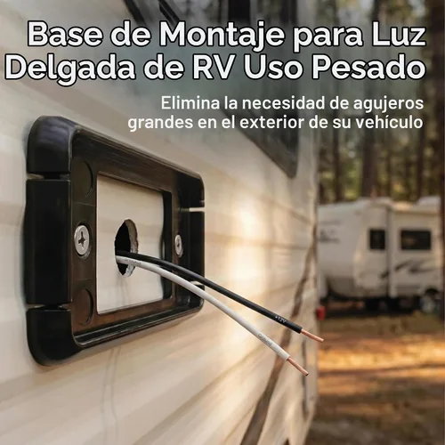 Vista 5 de Lumitronics Soporte de base RV para mini luces de línea delgada