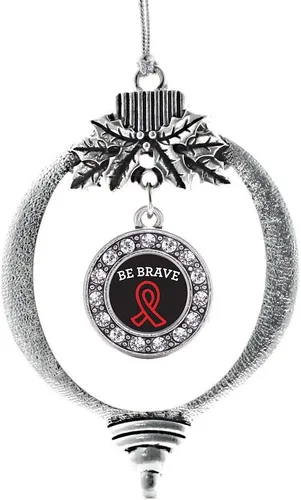 Vista 341 de Inspired Silver - Adorno de cromosoma 21 con dije de círculo de plata con joyas de circonita cúbica