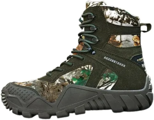 Vista 4 de Botas tácticas para hombre, botas militares, botas duraderas, botas de senderismo, botas de combate, botas ligeras, botas de trabajo