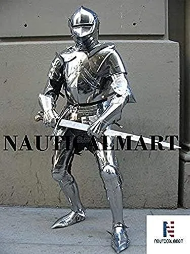 Vista 3 de NauticalMart Traje de caballero de cuerpo completo de armadura medieval de acero para Halloween