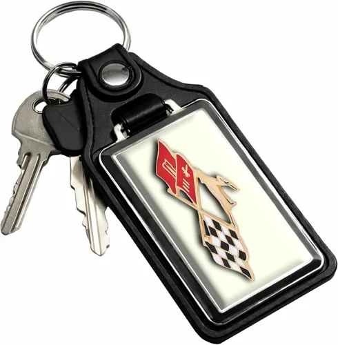 Vista 31 de Brotherhood Car Key Chain for Impala - Classic Models Keychain for Men and Oro olímpico - Guión de 1969