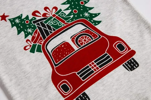 Vista 4 de Pijamas de Navidad para niños pequeños y niñas, 100% algodón, dinosaurio, estrellado, ropa de dormir de manga larga, 2 piezas, ropa para niños