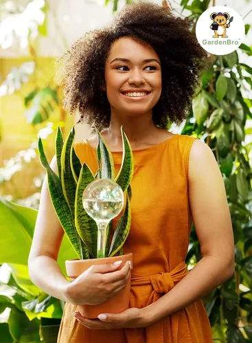 Vista 8 de Juego de 4 globos de riego de plantas de plástico, juego automático de agua para plantas en interiores y exteriores, sistema de inserción de maceta