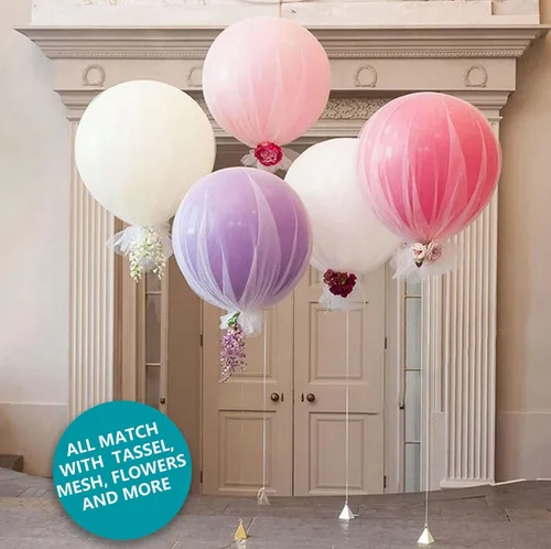 Vista 5 de 15 globos grandes de 24 pulgadas, globos surtidos grandes, de látex grueso, resistente, redondos, grandes, gigantes, grandes, grandes, grandes