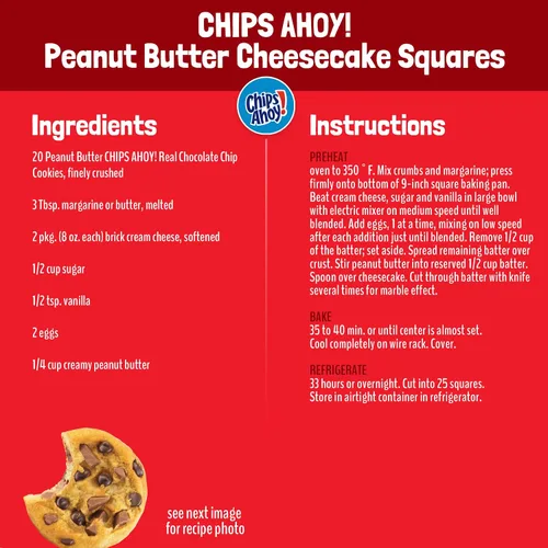 Vista 9 de CHIPS AHOY! Galletas masticables con chispas de chocolate con tazas de mantequilla de maní Reese's, 9.5 onzas
