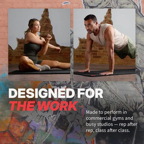 Vista 5 de SPRI Hanging Exercise Mats for Gyms, Closed-Cell Foam Yoga & Fitness Mats with Grommets, Thick Workout Mats for Studios & Group Fitness Classes