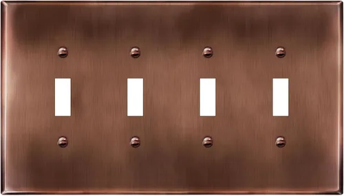 Vista 19 de LIDER Placa de Pared de Metal para Interruptor de Luz de Palanca, Cubierta de Interruptor de Acero Inoxidable, Resistente a la Corrosión