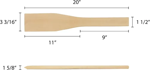 Vista 2 de Thunder Group WDTHMP020 Paleta Mezcladora 20" L Madera