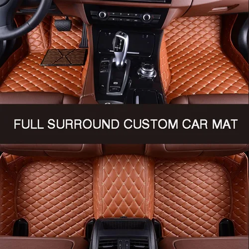 Vista 4 de Tapete de cuero completo envolvente personalizado para Nissans Sulphy Teana J32/L33 Sentra Qashqai J10/J11 Leaf March GTR Cefiro Terra