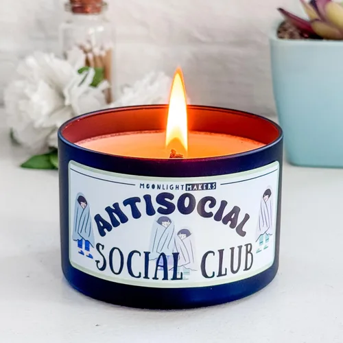 Vista 9 de Moonlight Makers Inner Peace Starts with Four Words: Not My F*cking Problem - Lavender Driftwood Scented Soy Wax Candle, Funny Birthday & Bridal