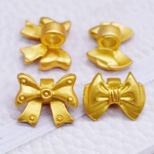 Vista 6 de Enlaces de dijes de lazo, 16 piezas de aleación de oro, conectores de joyería con bucles para aretes, collares, pulseras