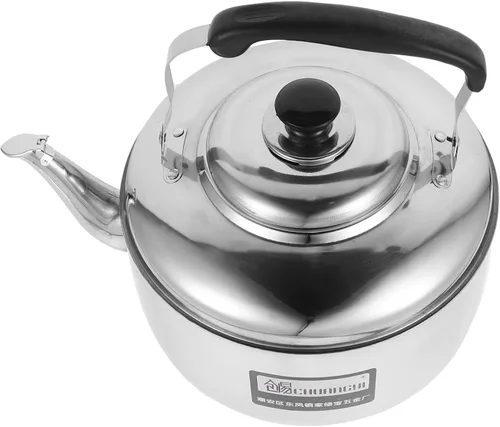 Vista 9 de Cabilock Hervidor de sonido de acero inoxidable de gran capacidad para cocina de inducción con base de calor uniforme y cómodo mango antiquemaduras