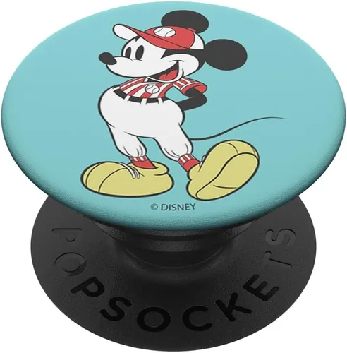 Vista 6 de Disney Mickey y sus amigos Mickey Mouse Baseball Retrato PopSockets MagSafe PopGrip para iPhone
