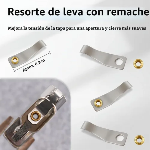 Vista 2 de Kit de reemplazo de resortes de leva y leva con remaches para Zippo