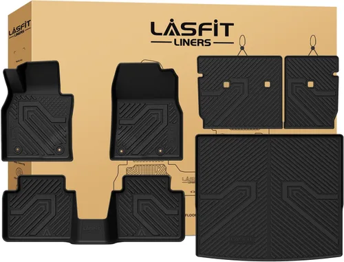 Vista 15 de LASFIT - Tapete de carga 3D para maletero de Volkswagen VW2018-2024 (ajuste 5 asientos), protección para todo tipo de clima, tapete de TPE de alta