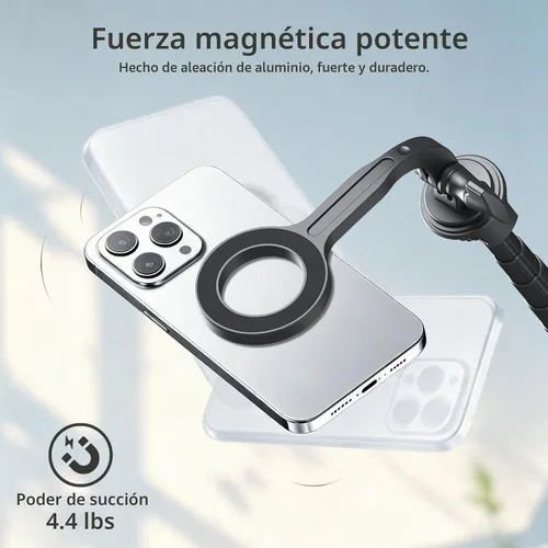 Vista 3 de Trípode magnético de 70 pulgadas para iPhone, trípode de teléfono
