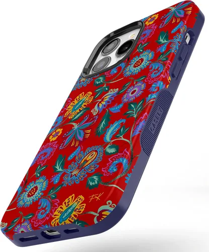 Vista 4 de Funda Casely para iPhone 13 Pro Compatible con MagSafe Flores Pintadas Funda Floral de Frida Kahlo para iPhone 13 Pro