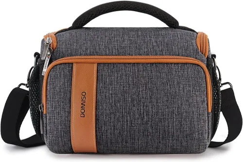 Vista 8 de DOMISO Bolsa para cámara Bolsa de hombro impermeable antichoque, flor