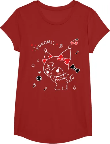 Vista 42 de Kuromi Camiseta Mischievous Tee Shirt Negro