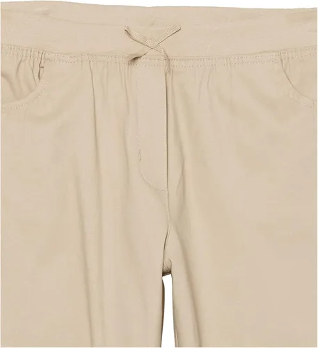 Vista 5 de Nautica Pantalones ajustados de sarga para uniforme escolar para niñas, cómodo material elástico, resistente a las arrugas y a la decoloración