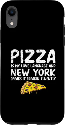 Vista 24 de iPhone 16 Pizza is my love language and New York speaks it freakin Case