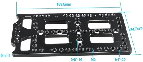 Vista 2 de CAMVATE Placa de queso de montaje multiusos para divisor de potencia de montaje en V Lock - 1523
