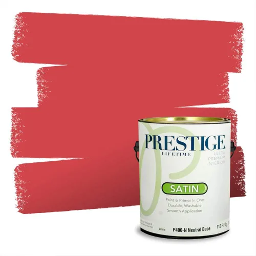 Vista 702 de Prestige Paints Pintura exterior e imprimación en uno, 1 galón, plano, coincidencia comparable de Valspar* Amber Rose*