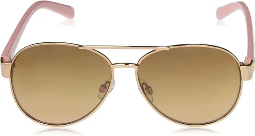 Vista 2 de Jessica Simpson Error: # Gafas de sol de aviador, oro rosa y rosa, 2.16 pulgadas + 0, Oro rosa y rosa