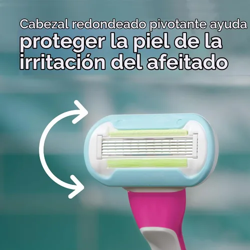 Vista 4 de Gillette Venus Maquinillas de afeitar desechables verdes extra suaves para mujer, 2