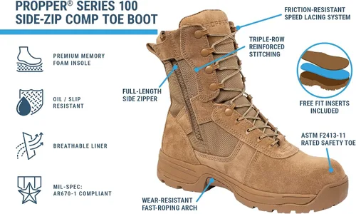 Vista 7 de Propper F4533 Botas de combate para hombre