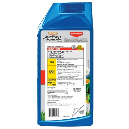 Vista 10 de BioAdvanced All-In-One - Eliminador de malezas y pasto de cangrejo I, concentrado, 40 onzas